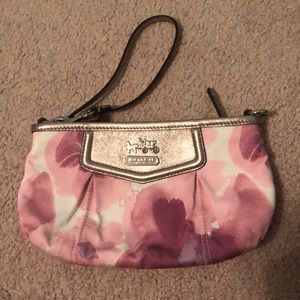 Floral Coach Wristlet